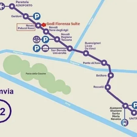Appartement Godi Fiorenza - Duomo A 15 Minuti E Aeroporto A 4 Minuti Con Tramvia T2 *